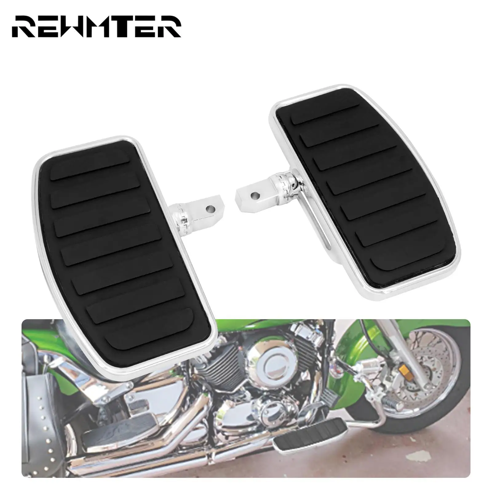 MotorcycleFootboardCNCFootPegPedalRestFootpegsRiderPassenger