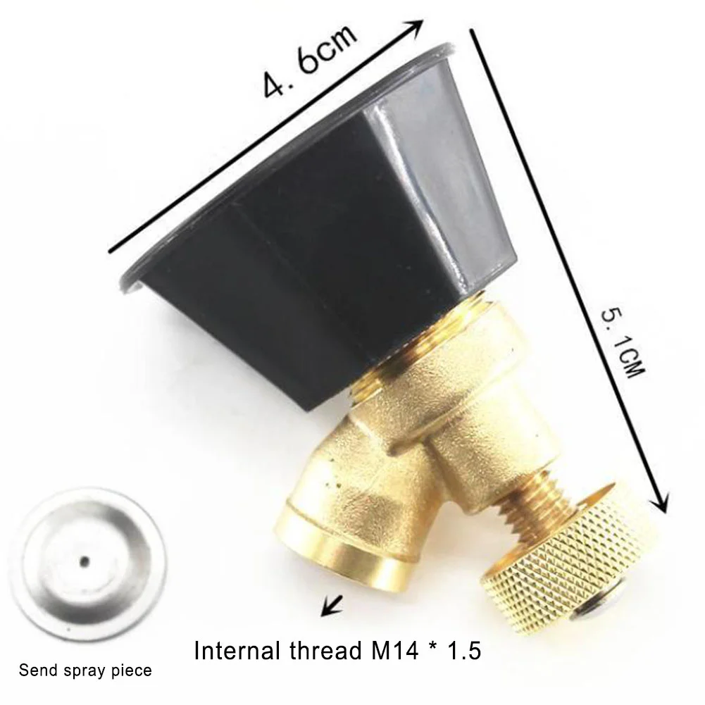 Cyclone Nozzle Alloy Black Agricultural Atomization Adjustable Sprinkler Prayer Head Watering Tool