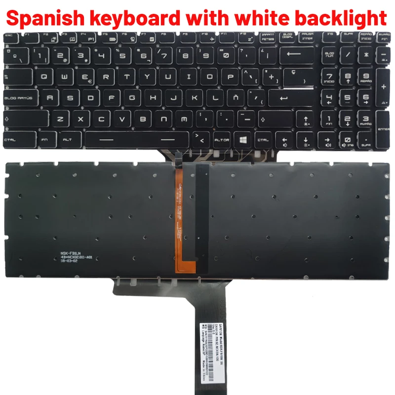 Russian/US/Spanish laptop keyboard For MSI GP62 GP62MVR MS-16J9 MS-16J5 MS-16J6 MS-16JB MS-16J3 MS-1781 MS-1782 MS-1783 MS-1785