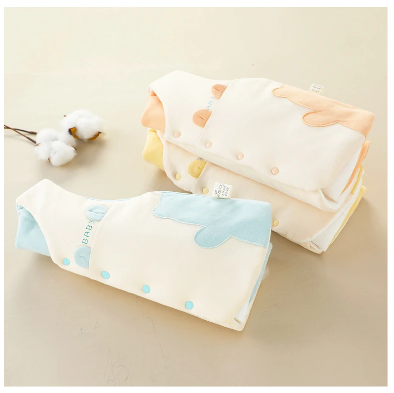 0-1Y Newborn Baby Vest Cotton Toddler Waistcoat Sleeveless Jacket for Girls Boys Vests Winter Children Clothes Cartoon