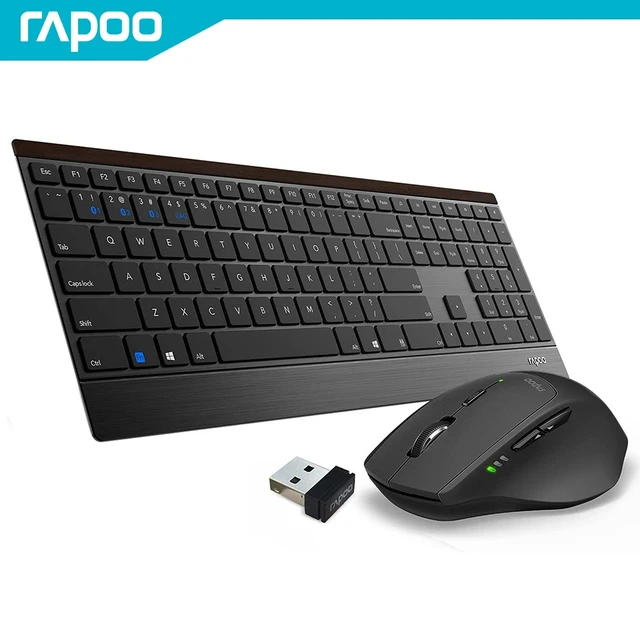 Rapoo 9500M Multi-mode Wireless Keyboard and Mouse Combo 4.5mm