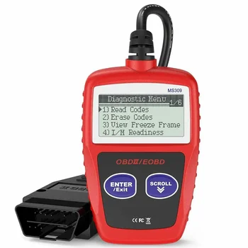 MS309 CAN BUS OBD2 자동차 코드 리더, EOBD OBD II 진단 도구, MS 309 자동차 코드 스캐너, 다국어 Ms 309 도구, 1 개