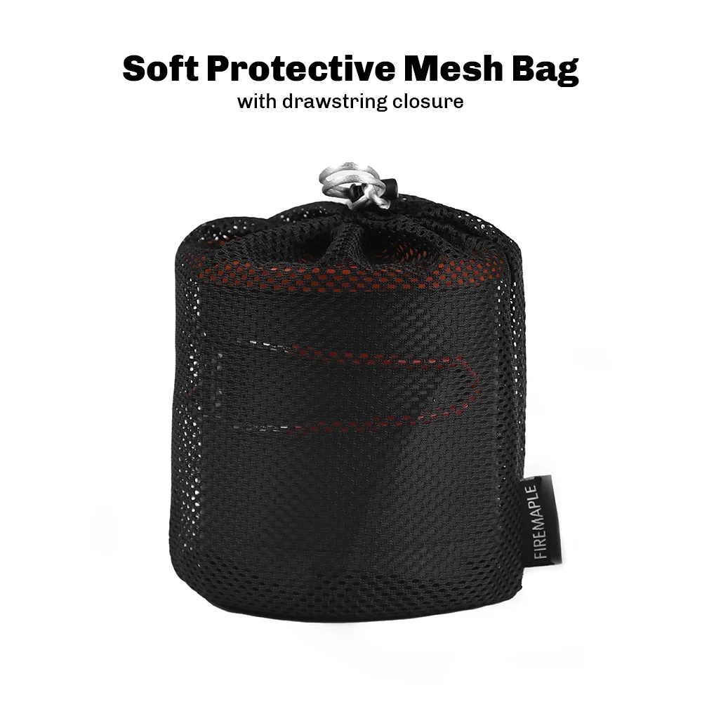Fire Maple FMC-XK6 Heat Exchanger Pot 1L Foldable Cooking Pots Mesh Bag Outdoor Camping Cookware camping cookware outdoor pot