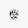 New 925 Sterling Silver January~December Birthstone Eternity Circle Bead Fit Original Pendant Charms Bracelet Bead DIY Jewelry 5