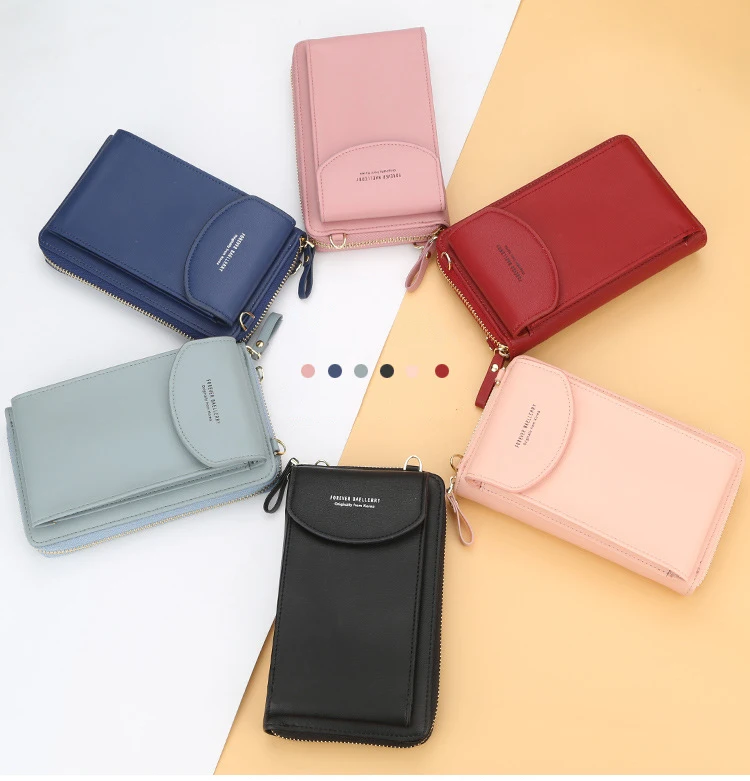 Women Handbags Famous Brand Pu Leather Crossbody Bags Phone Purse Card Holders Large Capacity Shoulder Bags Flap Dropshipping