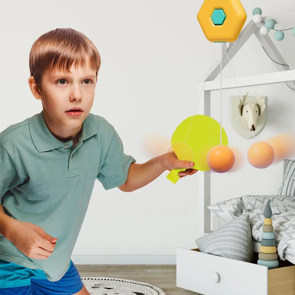 Description Picture 4 of itemTable Tennis Trainer For Kids Hanging Pingpong Balls Training Device Portable Table Tennis Exerciser Self Workout Set Hot Sale