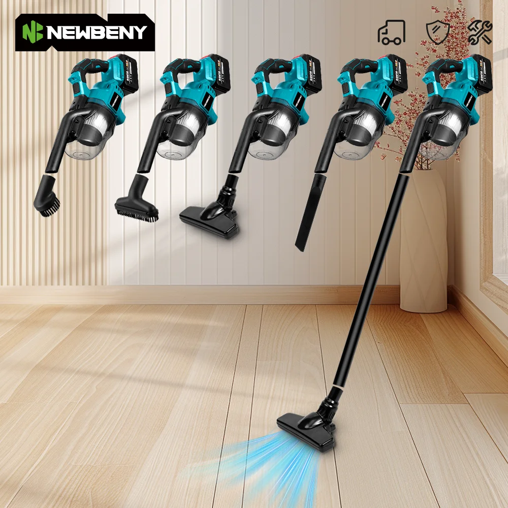 NEWBENY 5-in-1 Elektrischer Staubsauger Kabellos Effizienter Staubfänger Reinigungsgeräte für Makita 21V Akku-kompatibel – Detail 9