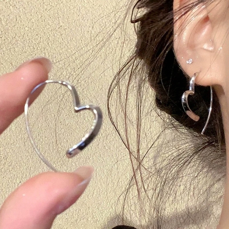 Boho Horn Stud Earring Gold Silver Color Moon Punk Earring