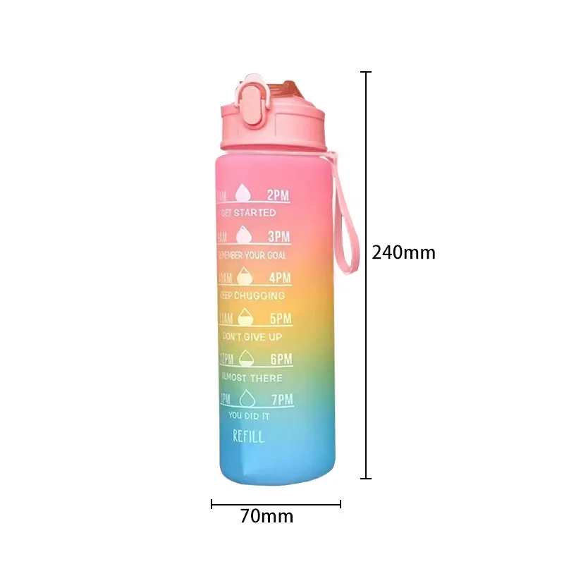 900ml Water Bottle Motivational Sport Water Bottle Leakproof Drinking Bottles Outdoor Sports Travel Kettle Drinking sports water bottle portable water bottle