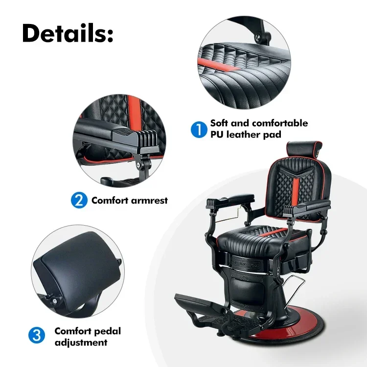 Wholesale Portable Professional Model Barber Chair Custom Beauty