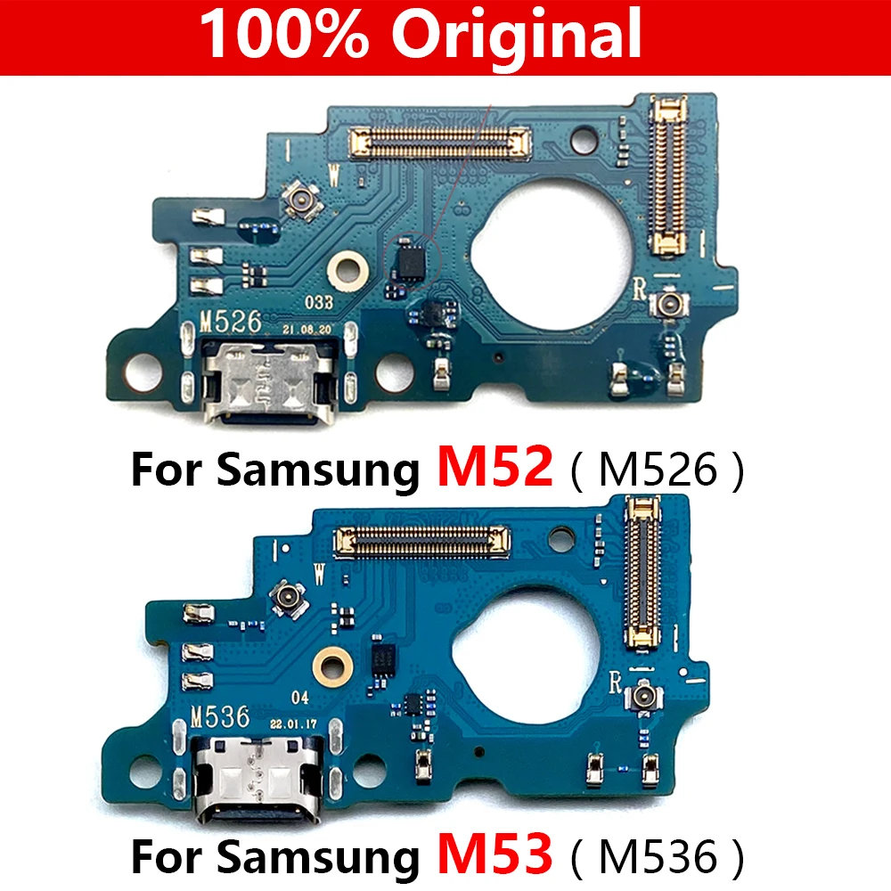 

100% Original For Samsung M52 M526 / M53 M536 M526B USB Charging Port Mic Microphone Dock Connector Board Flex Cable