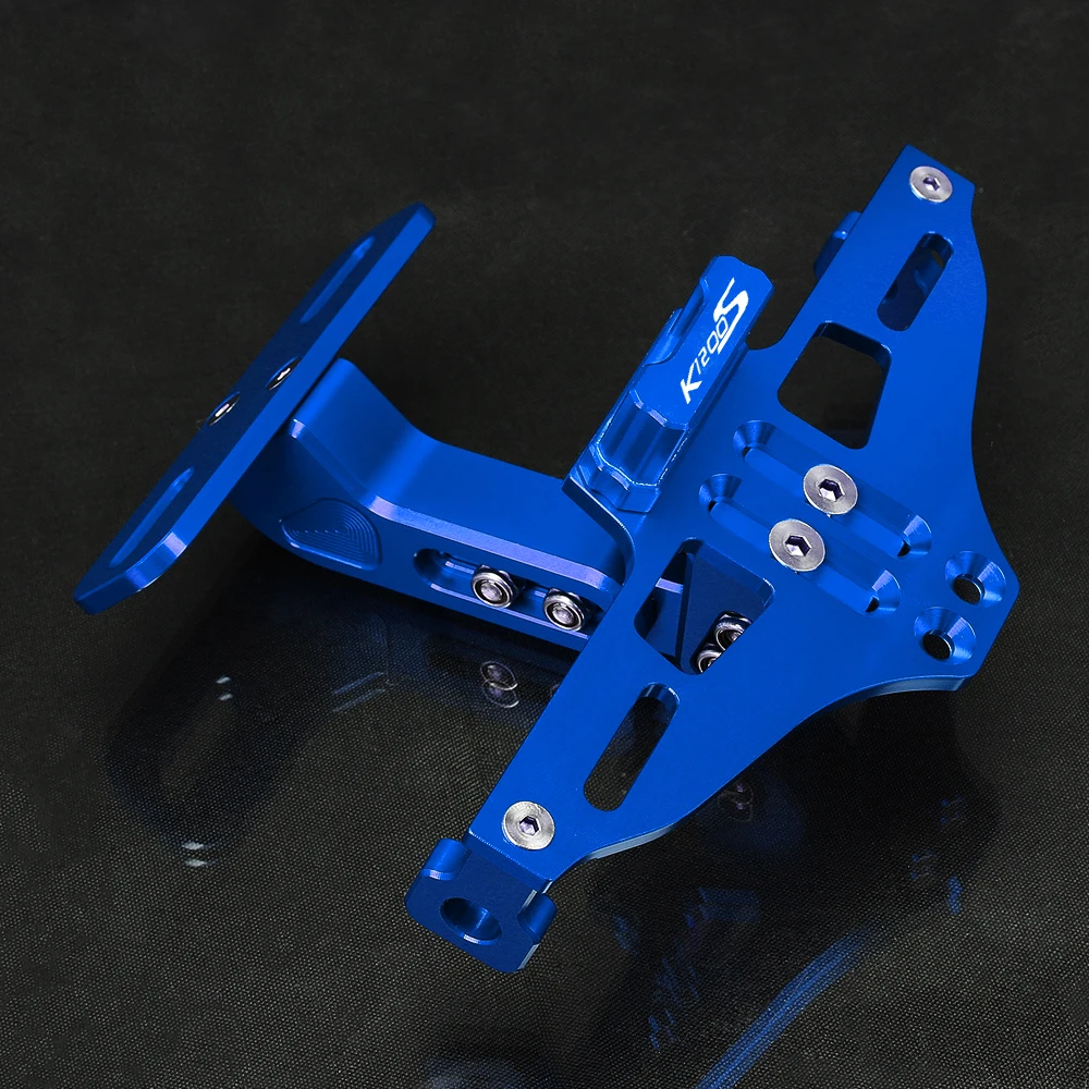For Bmw K1200 S Motorcycle Adjustable Bracket Licence Plate Holder Frame Number Plate K1200S K 1200 S 2004 2005 2006 2007 2008