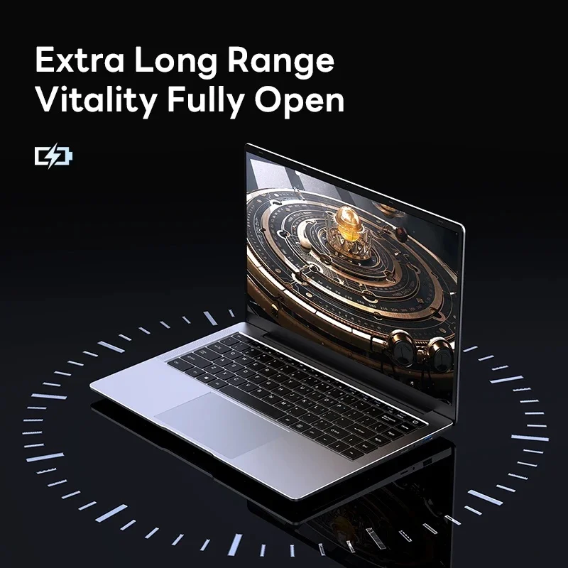 Laptop 14 Inch Intel Celeron N4000 6GB RAM 2TB SSD DDR4 Win 180° Fold Wifi6 3850 mAH PC 1366*768 Screen HDMI Slim Computer PC 5