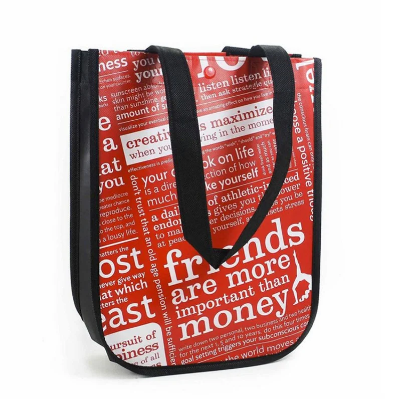 

Custom Recyclable Round Corner Eco Friendly Custom Logo Printed Shopping Tote Bag Non Woven Bag