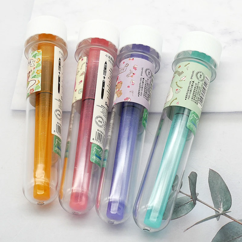 Japanese Plantinum small meteor pen student lovely girl makaron color writing practice pen pq-200