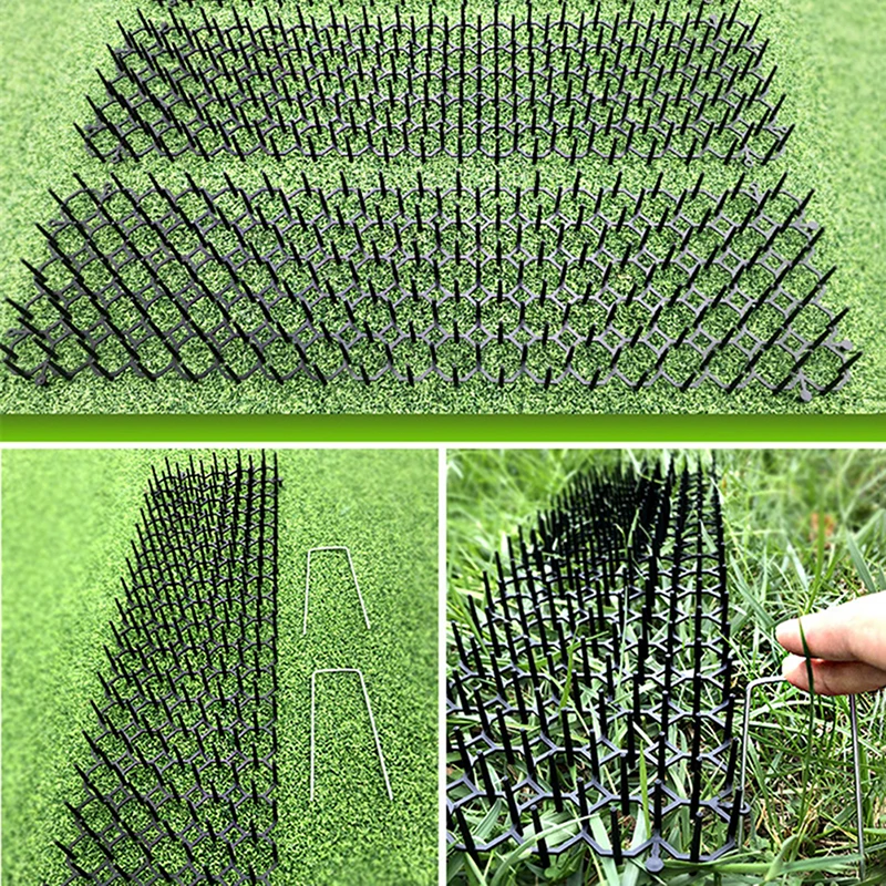 Garden Cat Scat Mat Anti Cat Dog Repellents Mat Deterrent Spike Mat Prickle Strip Dig Stop Outdoor Garden Supplies - 4