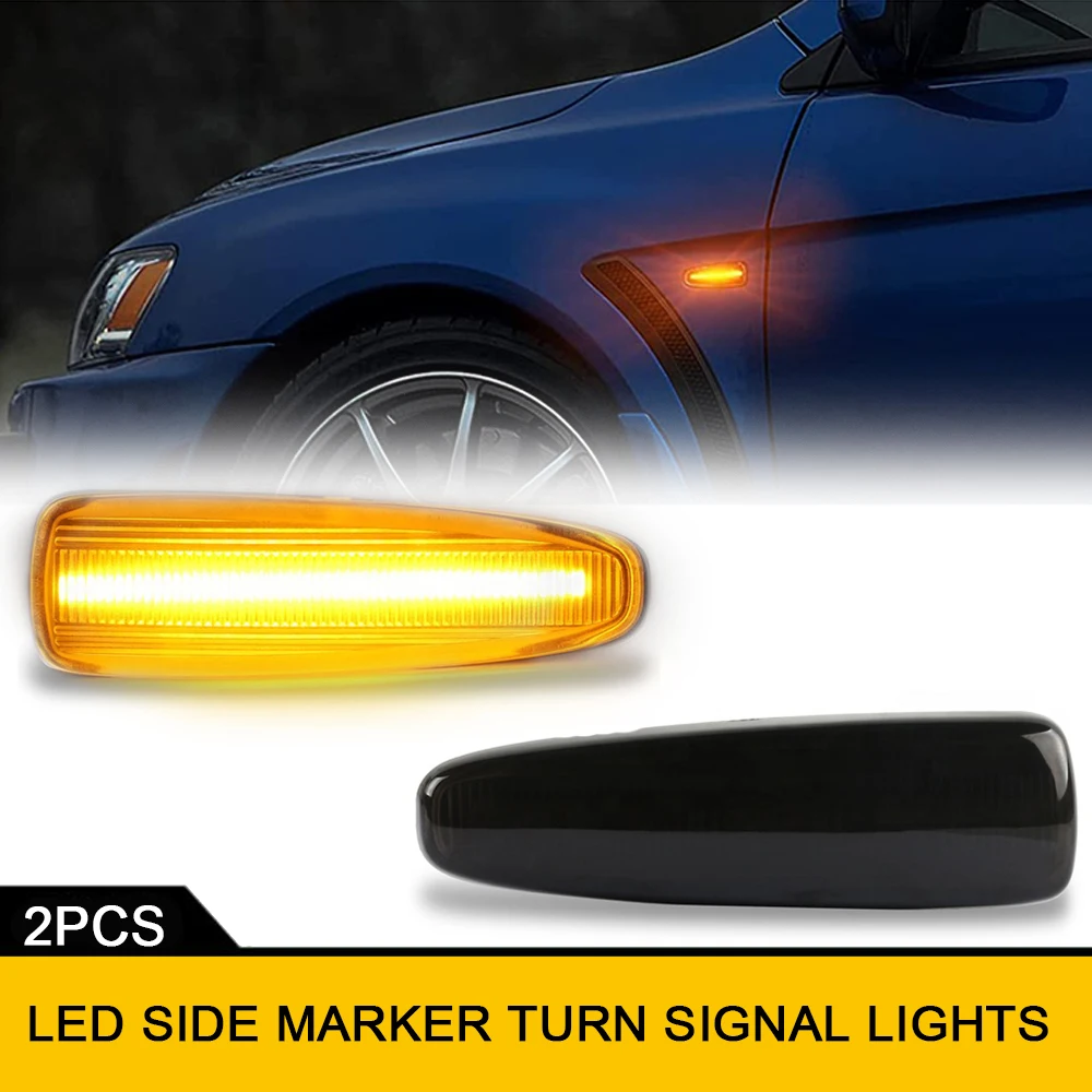

Led Dynamic Amber Side Marker Turn Signal Lights For Dodge Attitude Mk3 Mitsubishi Lancer Galant Fortis Outlander ASX Mirage