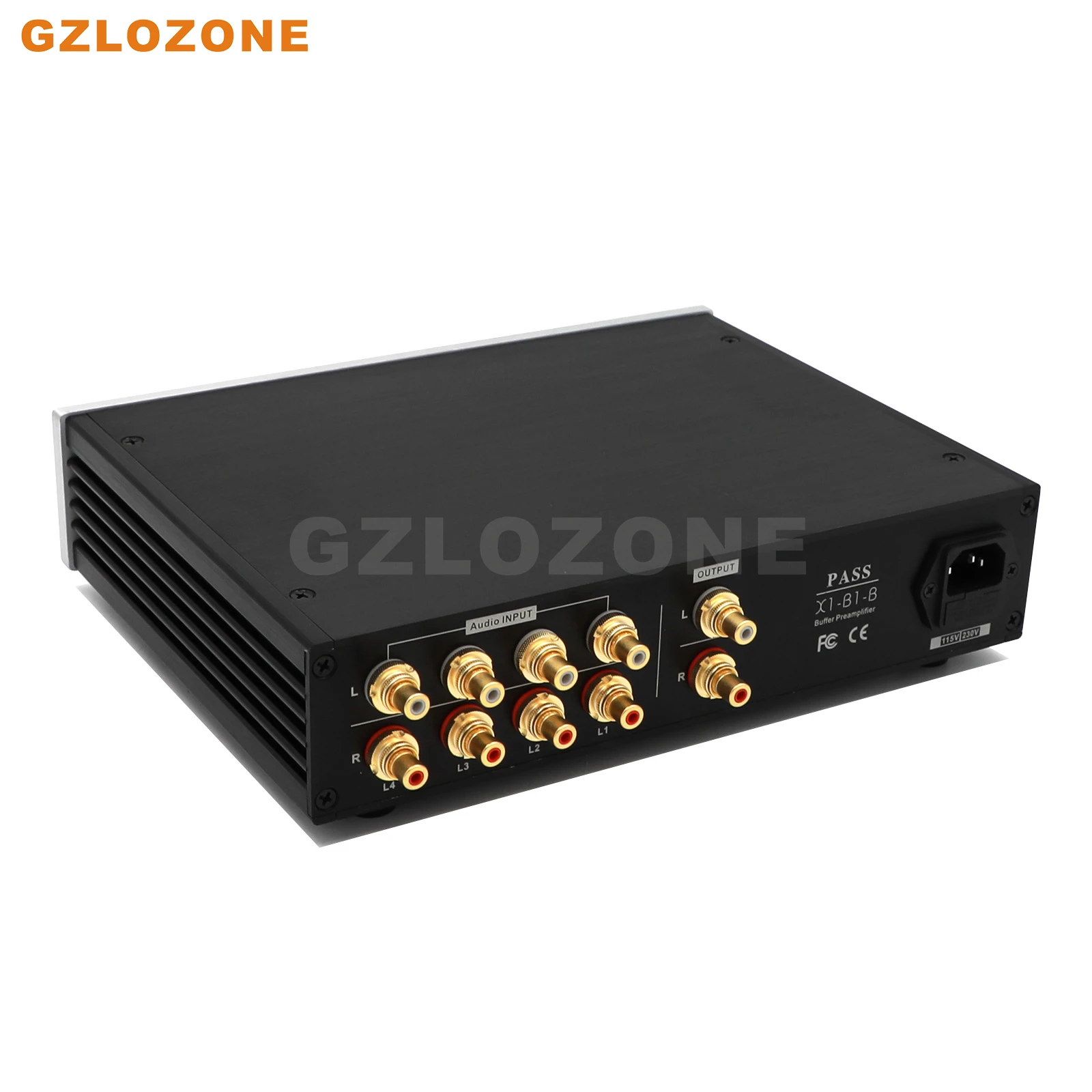 HIFI PASS X1-B1-B Buffer Preamplifier Stereo Audio Preamp With 4