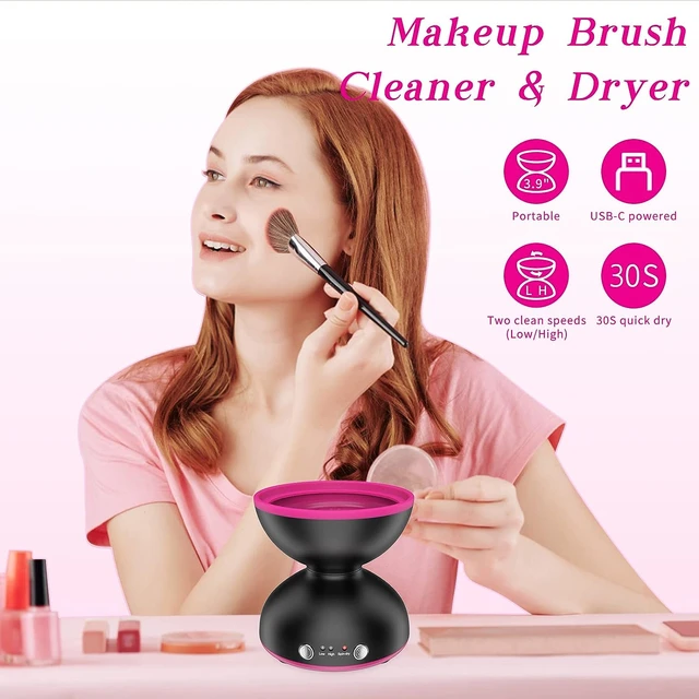 Electric Makeup Brush Cleaner Automatic Make Up Brush Cleaner Machine  Cosmetic Brush Cleaner And Dryer Beauty Makeup Tools - AliExpress