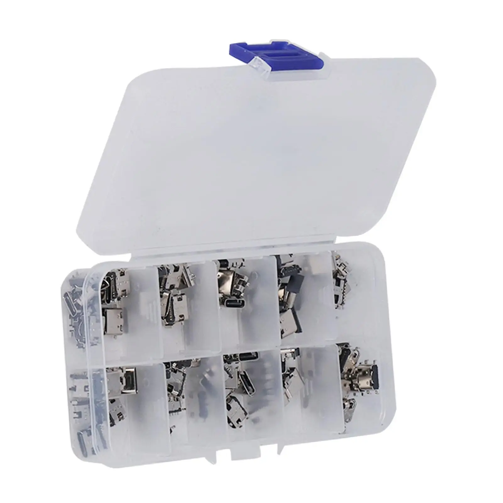 Type C USB Female Plug Connector with Storage Box-for phone Repair Replacement Adapter