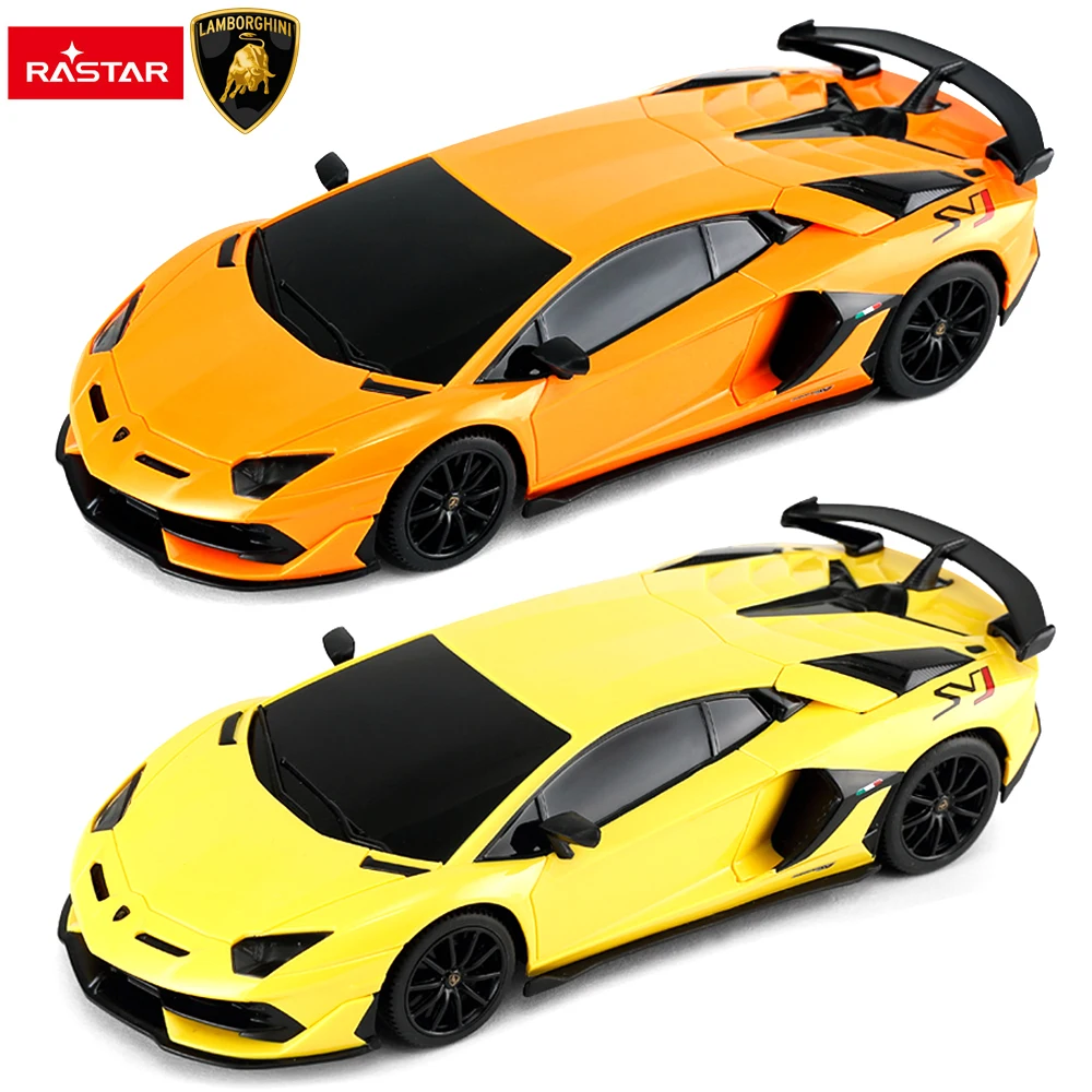 

Rastar Lamborghini Aventador SVJ RC Car Ferrari 1:24 Remote Control Car Model Radio Controlled Auto Machine Vehicle Toys Gift