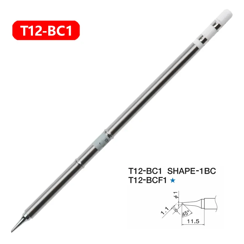 1pc T12 Soldering Iron tips Replacement Various models of Tip Electric Soldering Iron Tip T12- D4 D52 J02 JS02 BC3 CF4 KF KL image 20