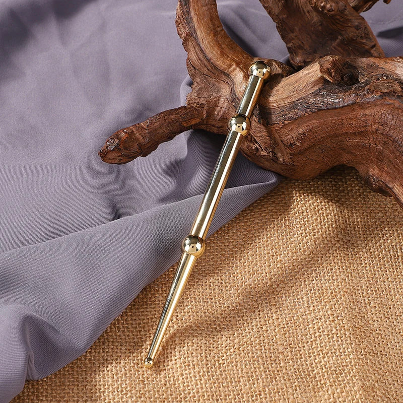 Pure Copper Acupressure Pen Ear Acupoint Massage Stick Improve Eyesight Acupuncture Point Massager Acupoint Meridian Massage Pen acupuncture pen