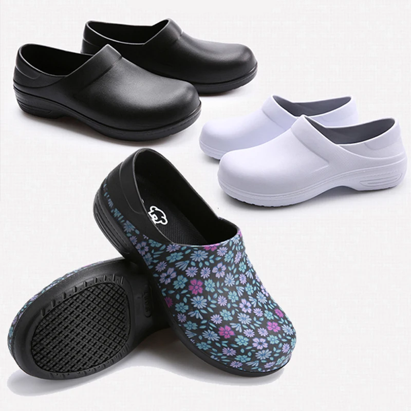Unisex Chef Shoes Mens Sandals for Kitchen Women Workers Super Anti