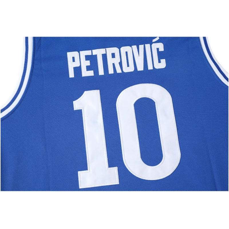 Movie CIBONA #10 PETROVIC Basketball Jerseys Mens Sports Breathable Quick Drying, basketball jerseys