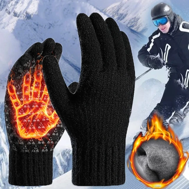 Nuovi guanti lavorati a maglia da uomo invernali Touchscreen guanti da  equitazione maschili di alta qualità
