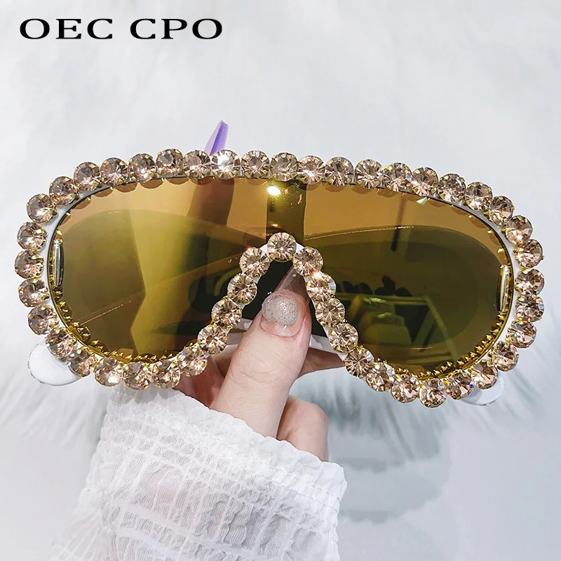 Y2k Style Rhinestone Handmade Sunglasses Amazon.com: willochra Y2K Rhinestone Sunglasses for Women  main image 4