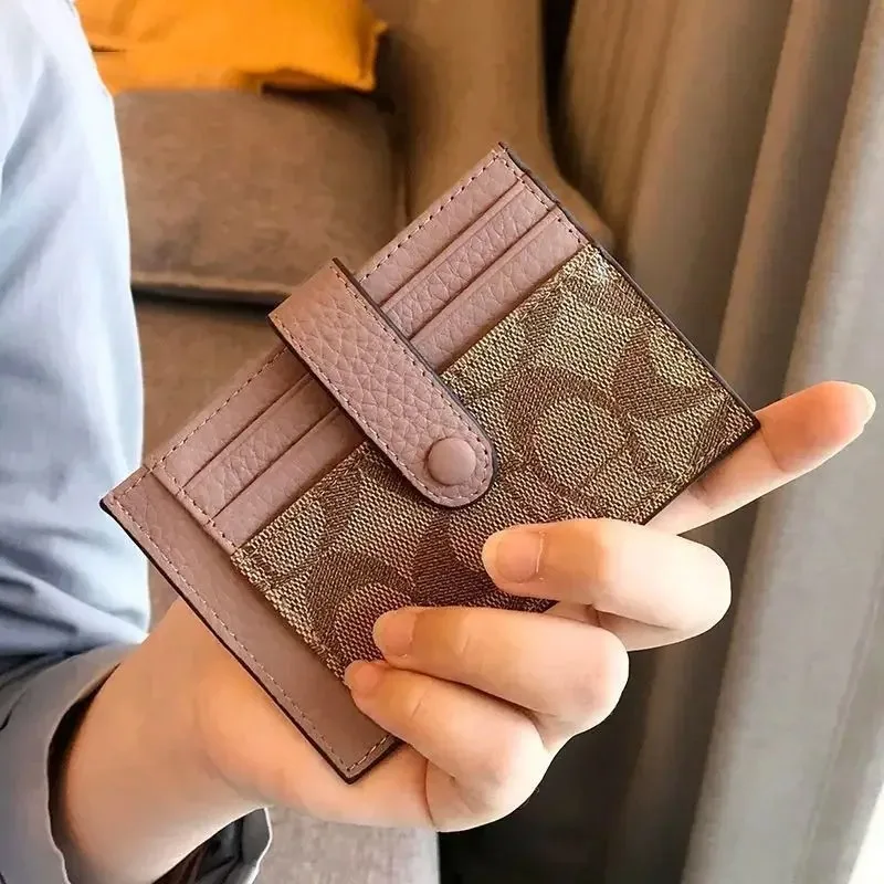 Ultra Thin Style Card Holder, Fashionable Mini Women's SMS Cover, Sticker, ID Card Money, Credit Card Wallet, Convenient