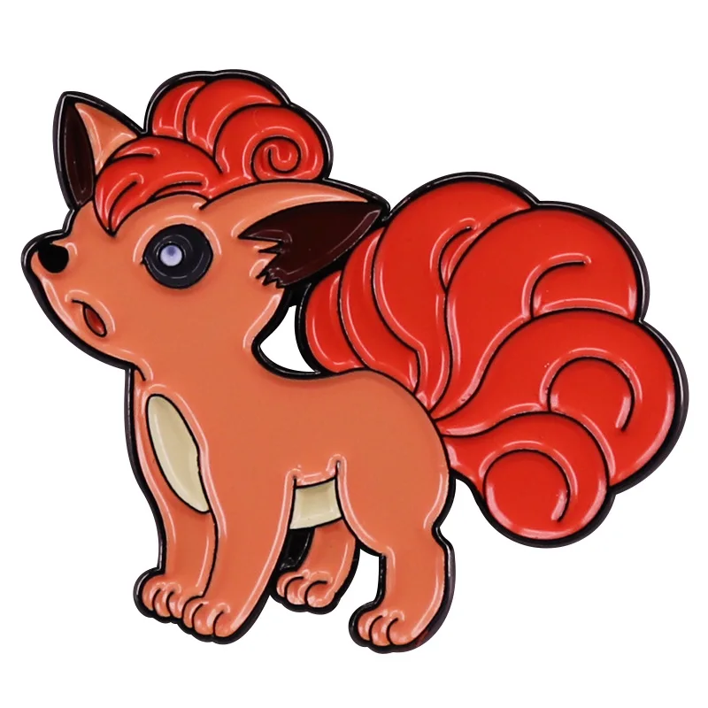 Cartoon Pokemon Vulpix Kawaii Pin Brooches - KawaiiMerch.com