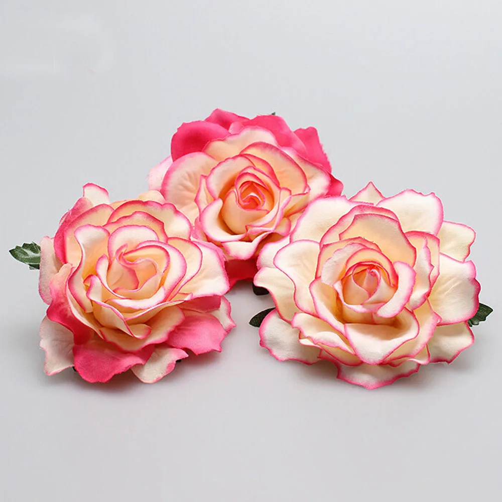 1 PC Bridal Rose Flower Hairpin Brooch Fashion Chic Wedding Bridesmaid Party Accessories Hair Clip Barrettes Elegant Headwear hair accessory hair clip bridal headwear