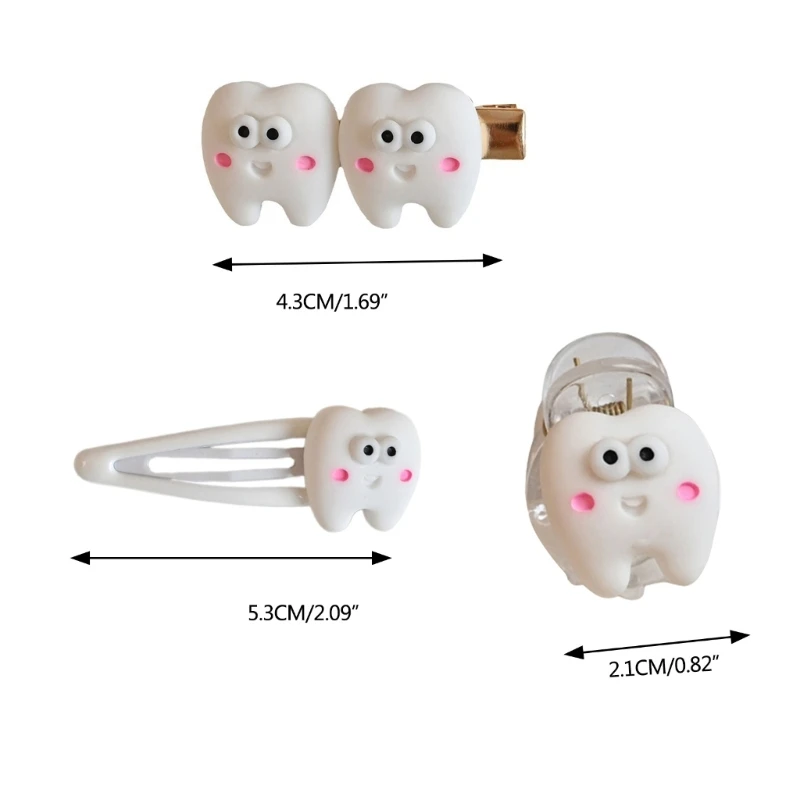 

Tooth Clip Hairpin Y2K Girls Ornaments Headdress Hair Accessories