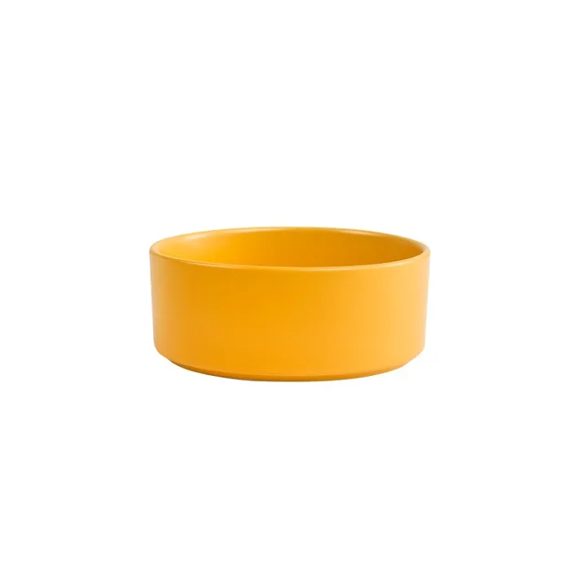 Cat bowl cerami double bowl water bowl integrated wooden rack protects cervical spine high-legged dog bowl dog bowl 5
