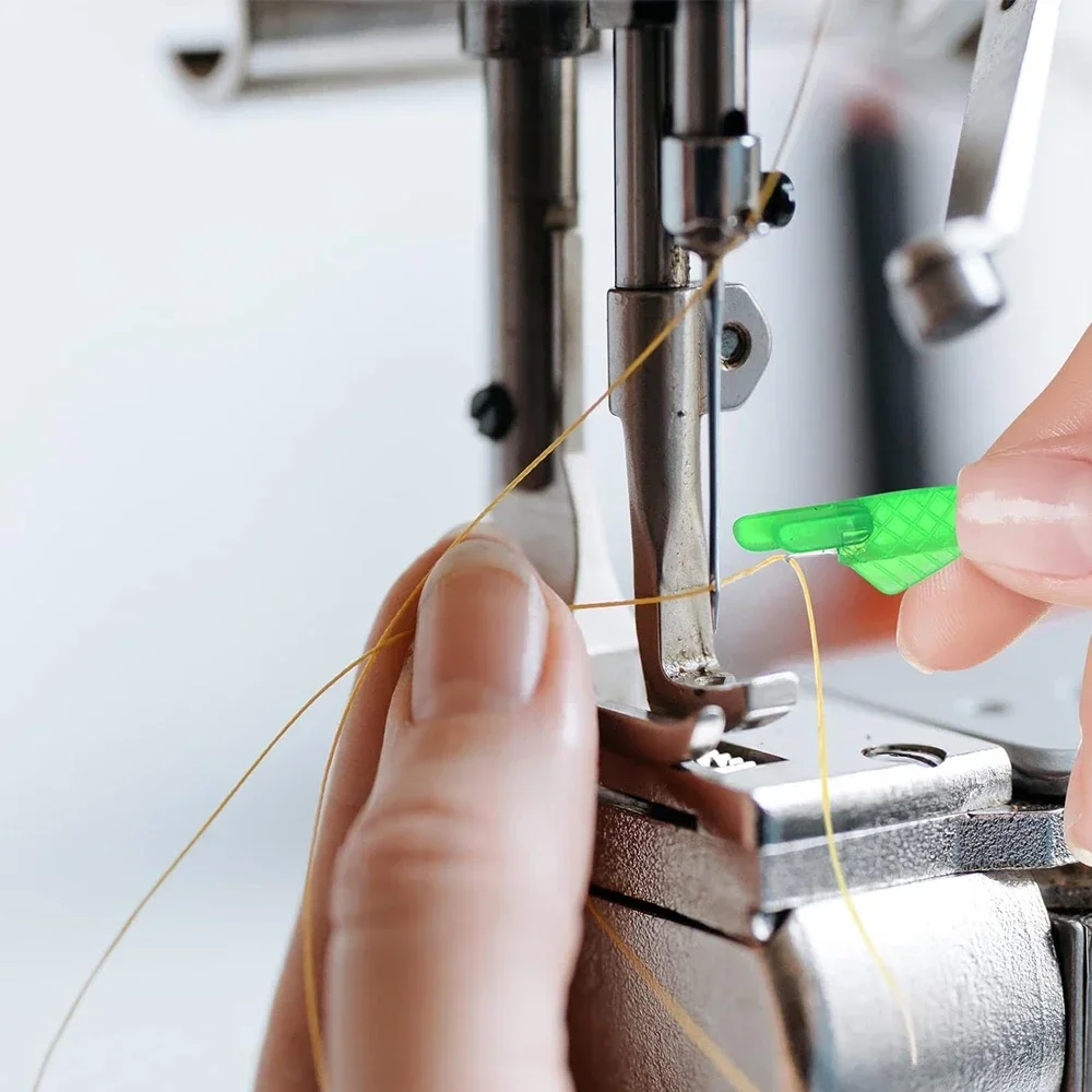 5Pcs Fish Type Sewing Needle Inserter, Quick Plastic Needle Threader for DIY Sewing Craft,Sewing Machine Needle Threaders