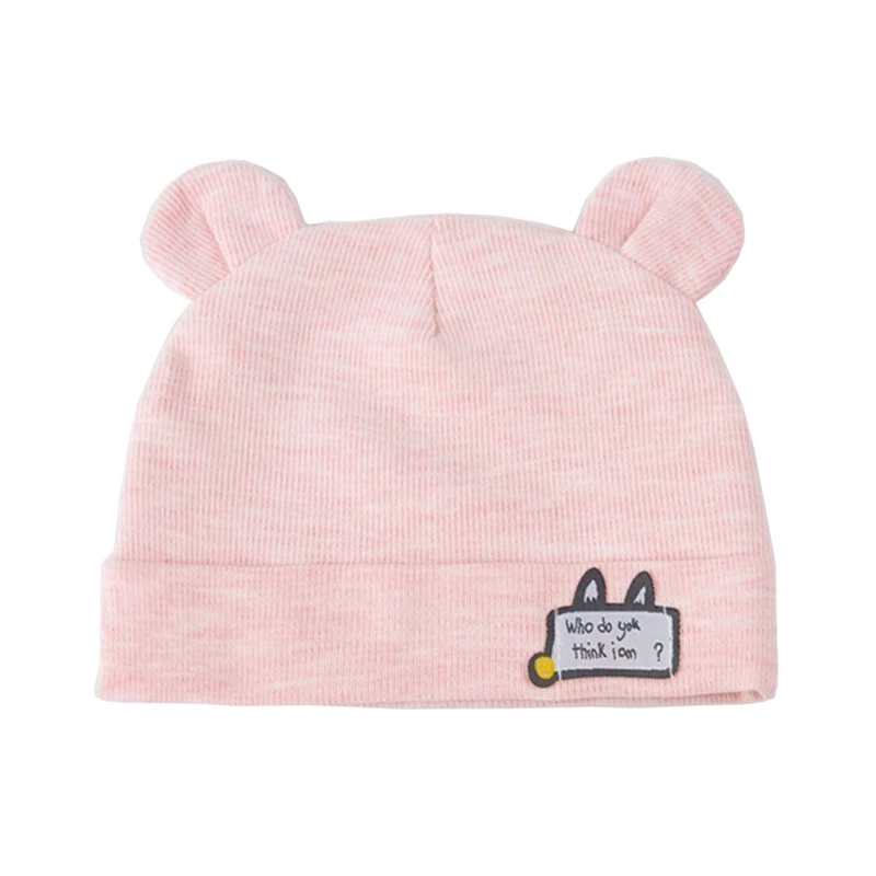 

Bear Ears Baby Hat Infant Boy Girl Beanie Cap for Head Wear 0M-6M for Head Acces