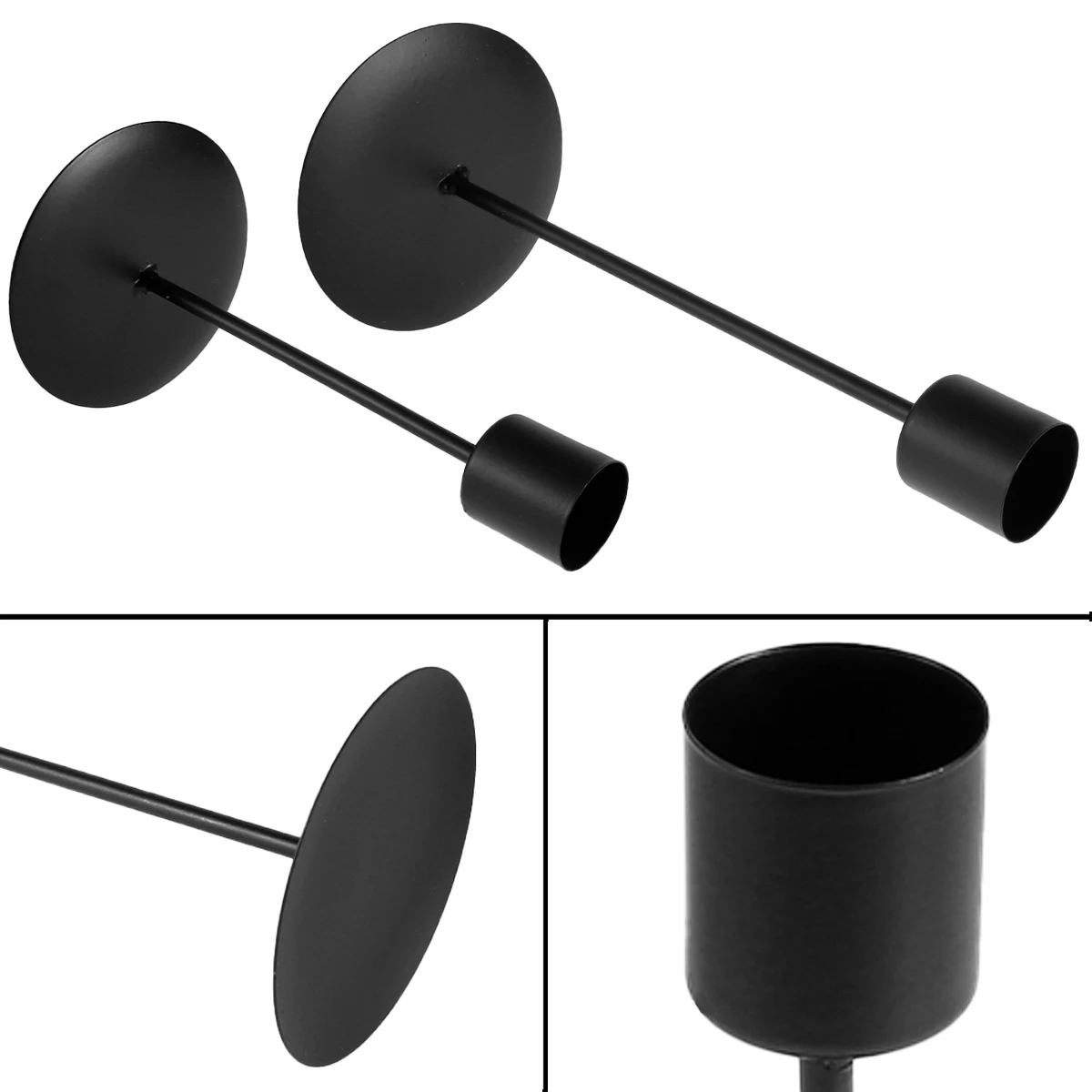 Candle Holder Metal Candlestick Holder for Taper Candle Decorative 2Pcs for Home Decor Wedding Dinning Party candle holders