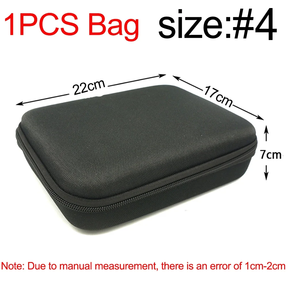 Versatile EVA Hard Storage Case with Zipper Closure - Durable Shockproof Outdoor Bag for Accessories and Tools
