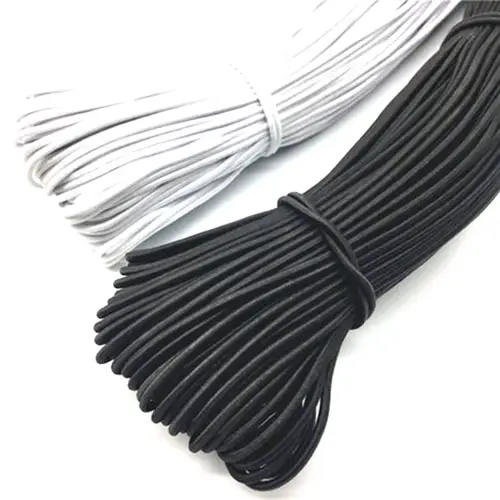 1/2/3/4/5MM Strong Elastic Rope White/black High-Quality Elastic Rope Rubber Band Sewing Garment Craft for DIY Sewing Accessorie - Image 3