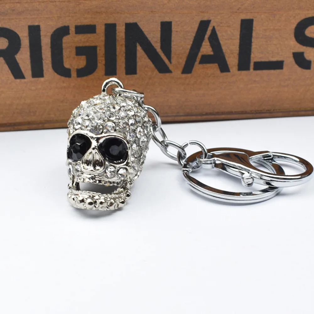 Originalität Halloween Schlüsselanhänger Metall übertreiben beliebter Schlüsselanhänger Totenkopf Schlüsselanhänger Paket hängendes Geschenk