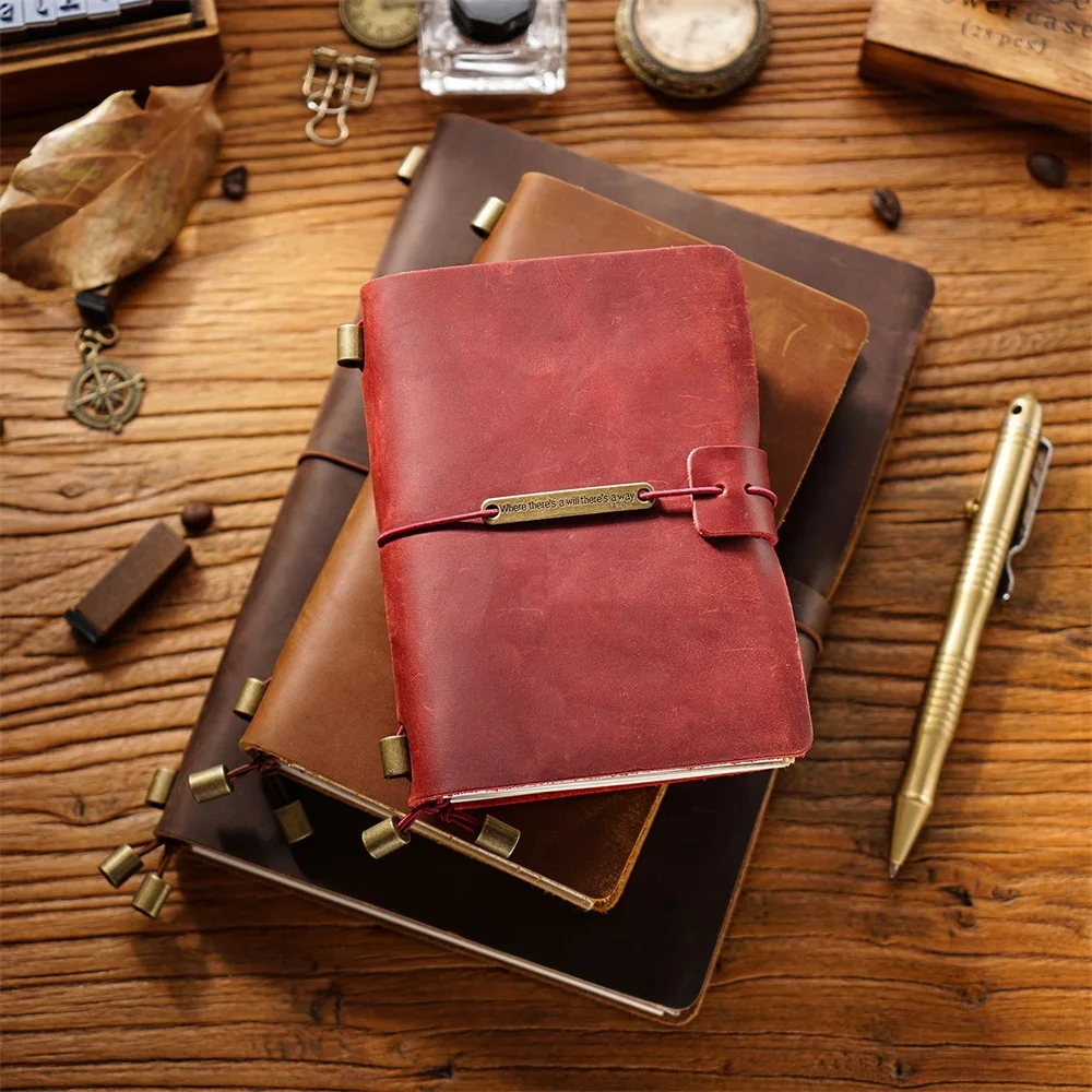 Travel Journal Notebook Diary 4 Sizes 7 Colors