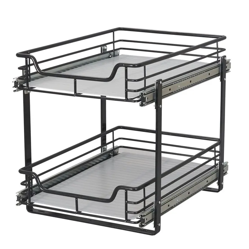 Standard 2-Tier 12.5-inch Glidez Sliding Under-Sink Organizer