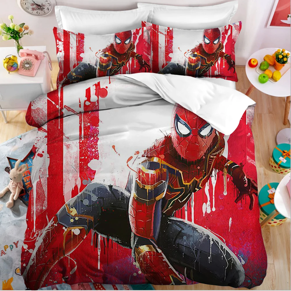 King Size Spiderman Bedding Set Full Spiderman Bedding Set Marvel