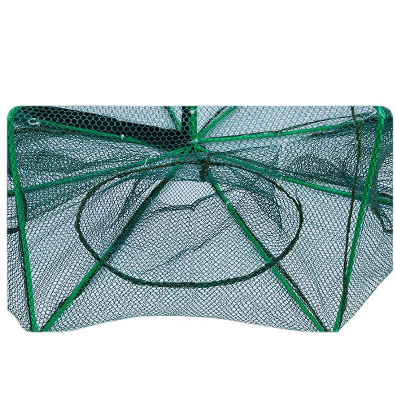 Fishing Traps 6/8/10 Holes Mesh Portable Folding Crayfish Catcher Casting Fish Crab Crayfish Shrimp Smelt Eels Traps