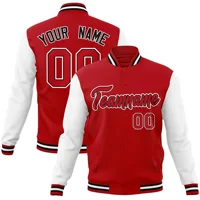Custom Baseball Jacket Coat Personalized Stitched Team Name Number Cotton Blend Letterman Fashion Varsity Jacket 2