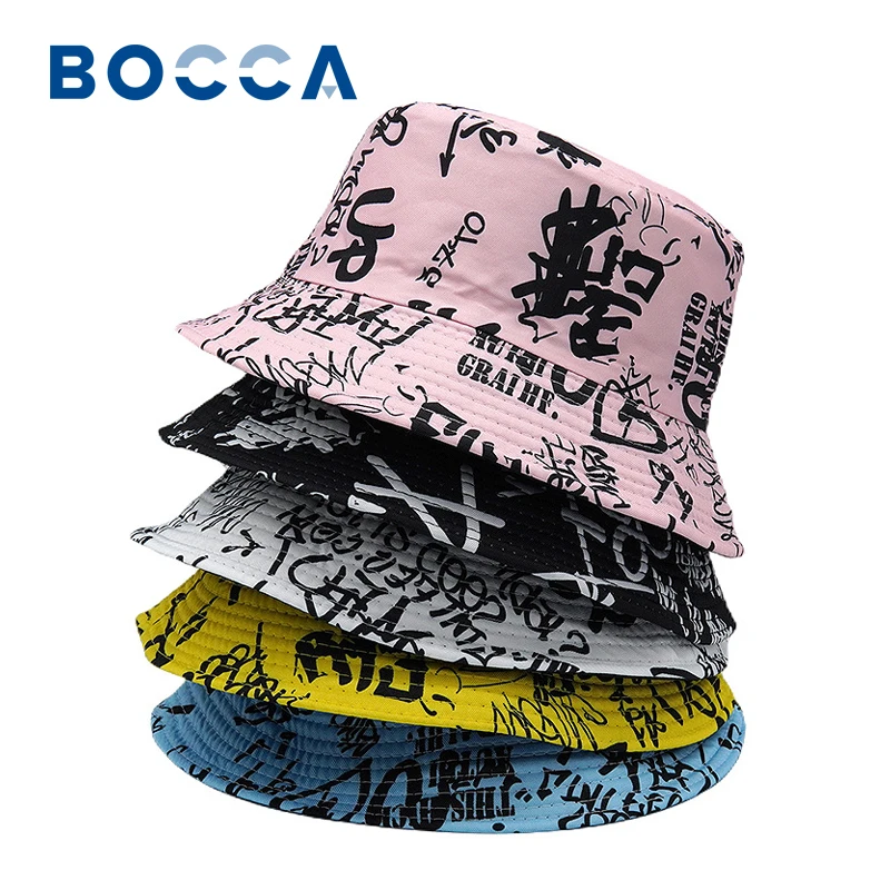 Avocado -Chapeau Bob de pêcheur pliable pour femme et homme, Bob de dessin animé Graffiti, pour