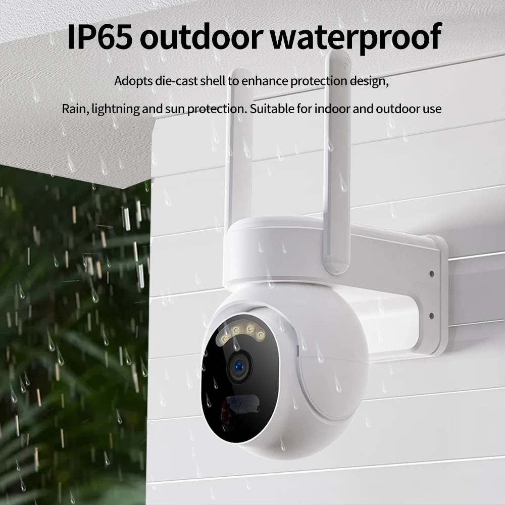 PTZ Camera Outdoor Solar Camera 4MP Built-in Battery Video