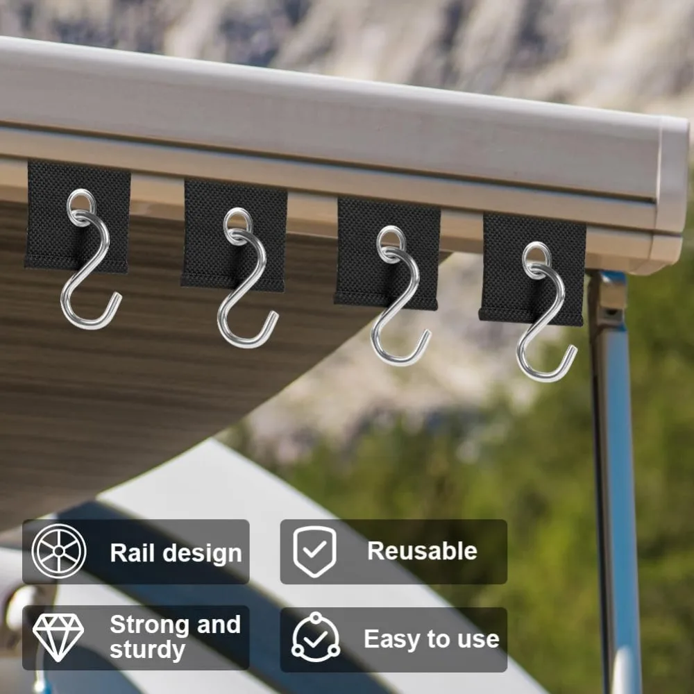 6-12PCS RV Camping Awning Hooks 4